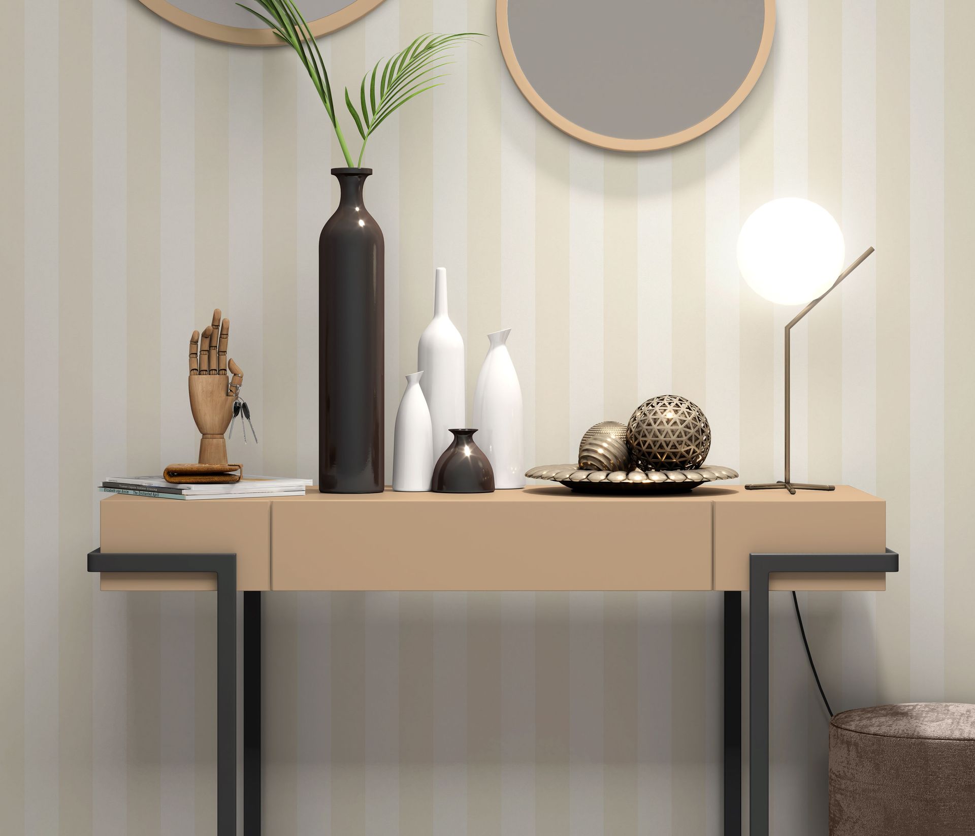 Streifentapete Blockstreifen beige Erismann 1036102 Streifentapete Blockstreifen beige Erismann 1036102