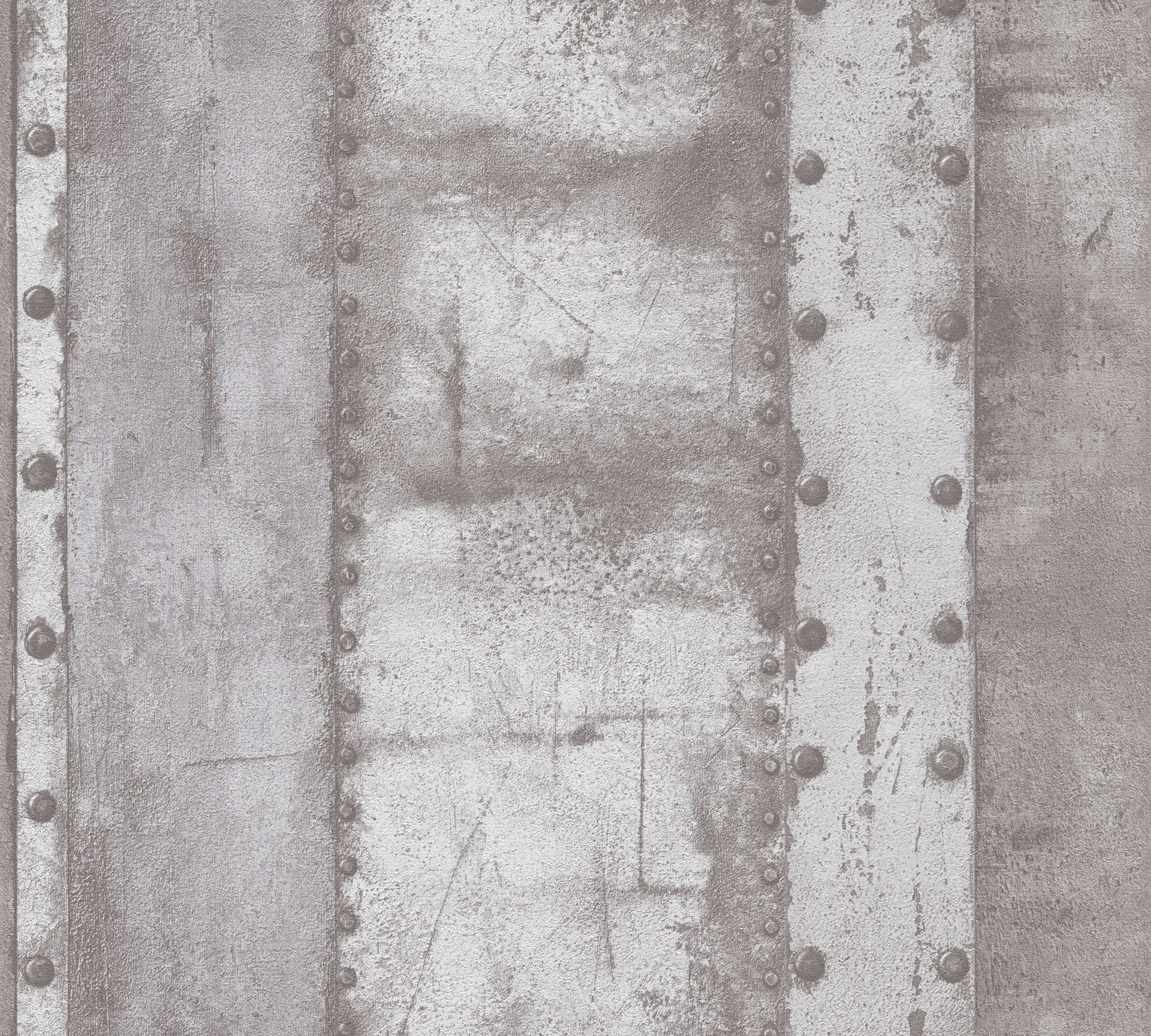 Livingwalls Industrial, Vintagetapete, grau, weiß 377432