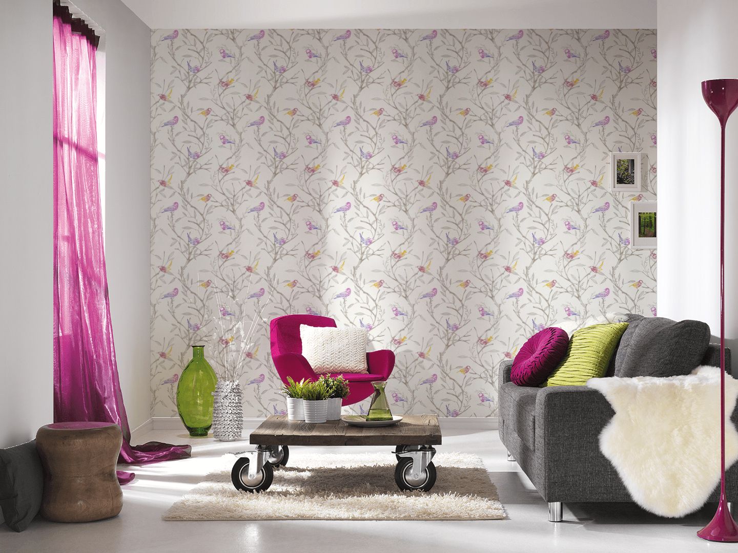 Raumbild 7 Livingwalls Colibri 366232 Weiß Floral