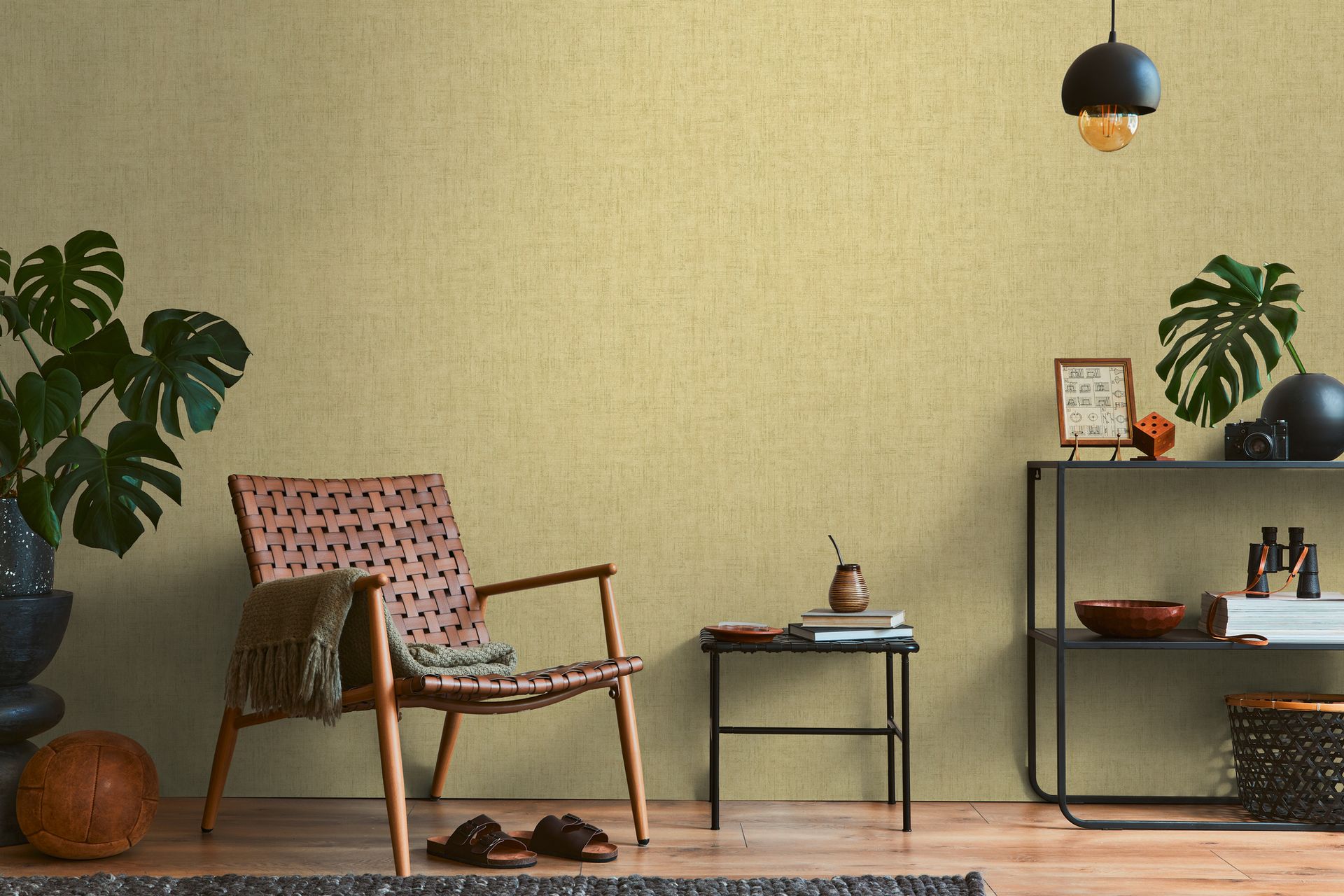 Vliestapete Struktur - Textil-Optik, beige, grün, A.S. Création 790447 Vliestapete Struktur - Textil-Optik, beige, grün, A.S. Création 790447
