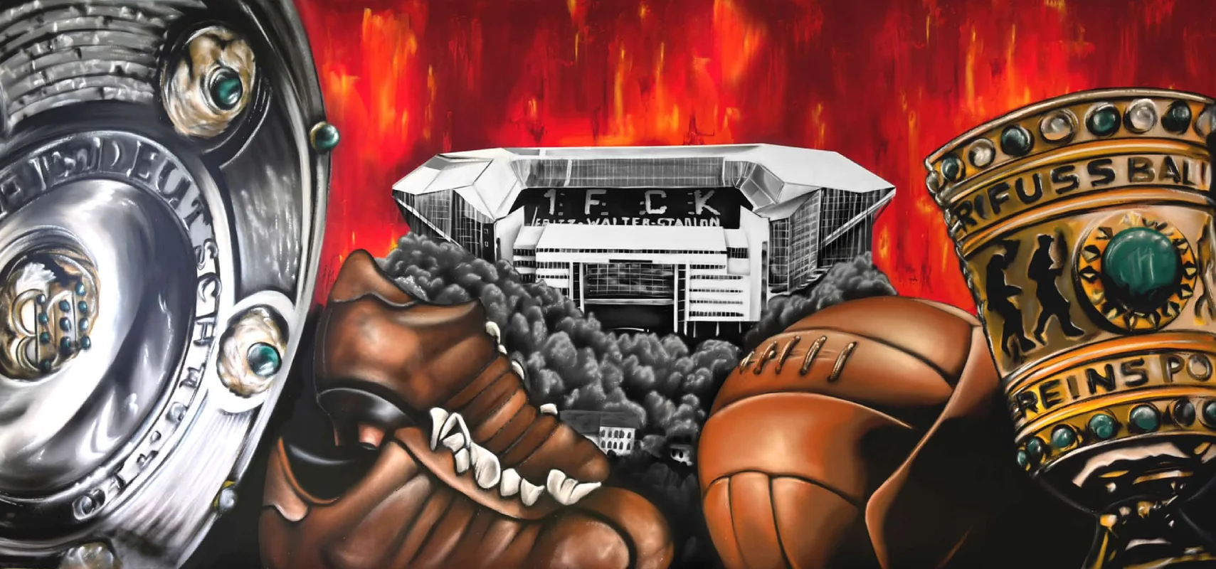 FCK Maltag-Graffiti Fritz-Walter-Stadion „Old School