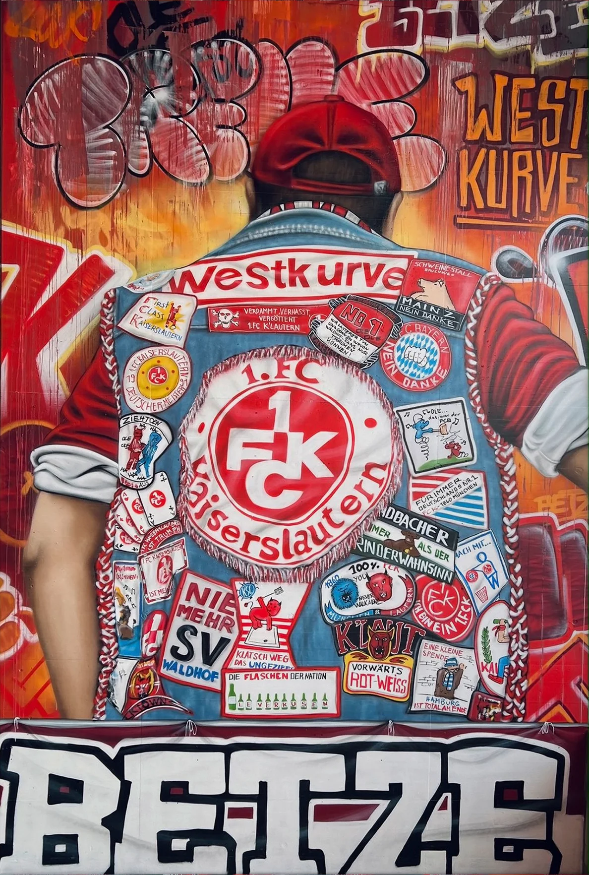 FCK Maltag-Graffiti Westkurve „Geh mer nuff