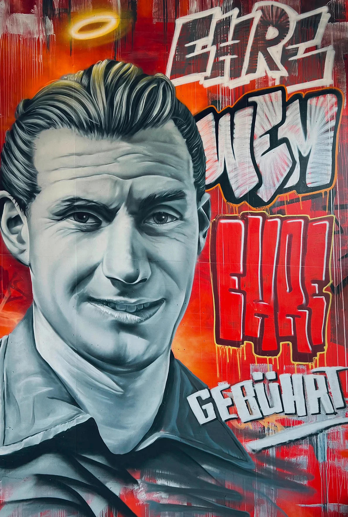 FCK Maltag-Graffiti Fritz Walter „Ehre, wem Ehre gebührt